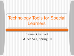 Technology Tools for Students with Disabilities