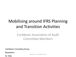 Mobilising around IFRS Planning and Transition Activities