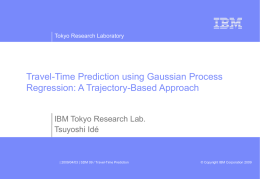 Travel-time prediction using Gaussian Process Regression