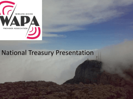 National Treasury Presentation