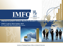 IMFO Presentation Template