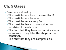 Ch. 10 Gases