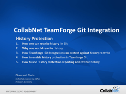 CollabNet TeamForge Git Integration