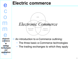 e-Commerce by David Whiteley