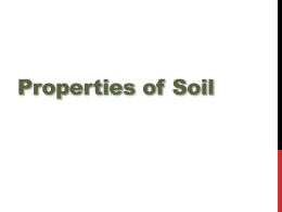 Properties of Soil