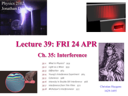 Lecture 22 - Louisiana State University Physics & Astronomy