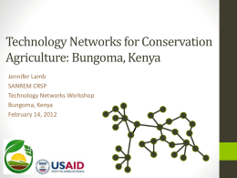 Social Networks For Agricultural Development and Food