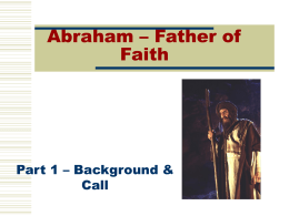 Abraham – Father of Faith