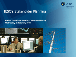 MOSC Oct 19 - Independent Electricity System Operator