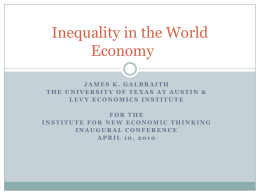 Inequality in the World Economy