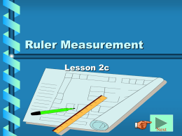 Ruler Measurement