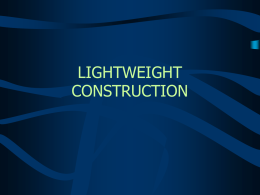 LIGHT WEIGHT CONSTRUCTION - Louisiana State University