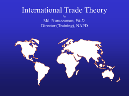 International Trade Theory Chapter 4