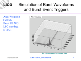 Physics of LIGO, lecture 1b