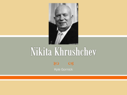 Nikita Khrushchev - Hollidaysburg Area School District