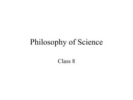 Philosophy of Science - Orange