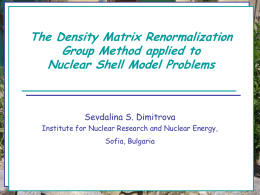 The Density Matrix Renormalization Group Method for