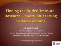 Finding the Buried Treasure: Research Opportunities Using