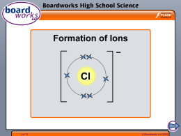 Formation of Ions