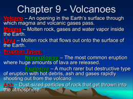 Chapter 9 - Volcanoes