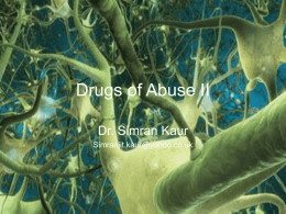 Drugs of Abuse II - London Metropolitan University