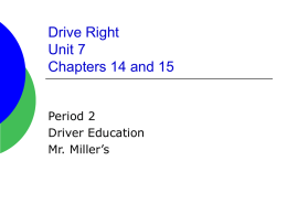 Drive Right Chapters 12 and 13