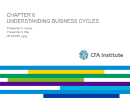 Chapter 6Understanding business cycles
