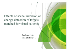 Effects of scene inversion on change detection of targets