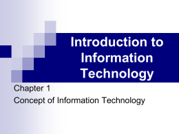 Introduction to Information Technology Mind Tools for Your