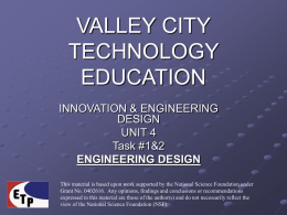 VALLEY CITY TECHNOLOGY EDUCATION