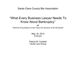 Santa Clara County Bar Association “What Every Business