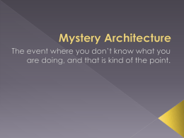 Mystery Architecture - North Carolina Science Olympiad