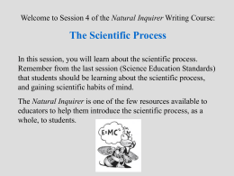 The Scientific Process Slideshow