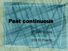 Past continuous - La Web de Rafa: E