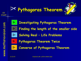 Pythagoras Theorem [PPS]