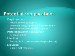 Potential complications