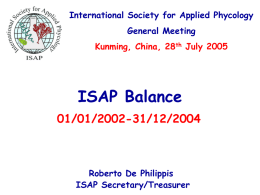ISAP Balance