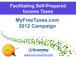 Myfreetaxes.com and Beehive Tax Campaign