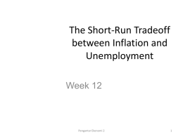 The Short-Run Tradeoff between Inflation and Unemployment