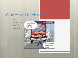 OHare vs. Hutchinson