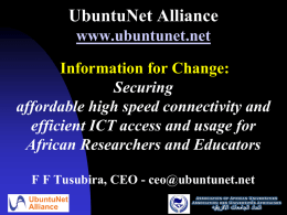 What is ICT - Information for Change