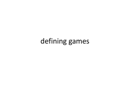 defining games