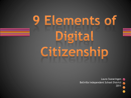 9 Elements of Digital Citizenship