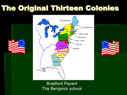 The Original Thirteen Colonies
