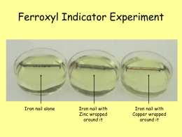 Ferroxyl Indicator Experiment
