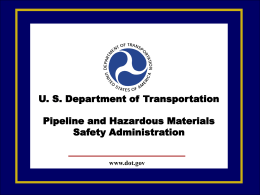 The National Pipeline Mapping System