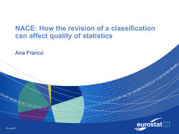 NACE: How the revision of a classification can affect