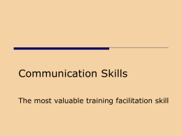 Communication Skills - Vocational Training