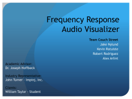 Frequency Response Audio Visualizer