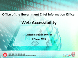 Web Accessibility - Internet Society Hong Kong